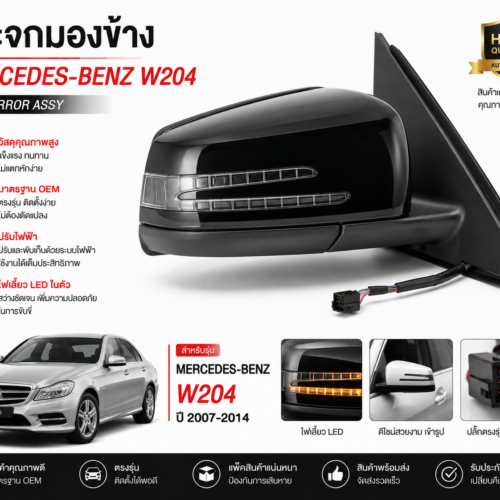 กระจกมองข้าง Mercedes-Benz W204