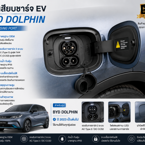 ช่องเสียบชาร์จ EV BYD Dolphin
